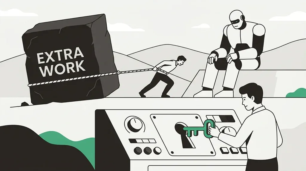 Illustration for the article: The AI Productivity Paradox Is Mostly a Prompting Problem